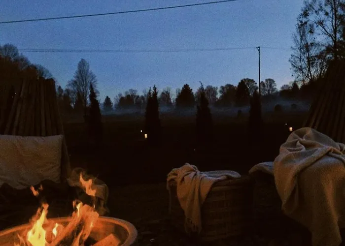 Nordic Eco Retreat With Sauna, Firepit And Slow Living 度假居