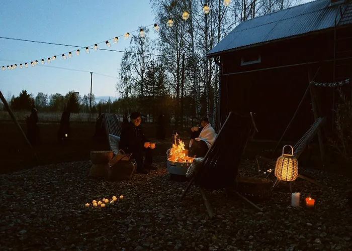 Nordic Eco Retreat With Sauna, Firepit And Slow Living 度假居